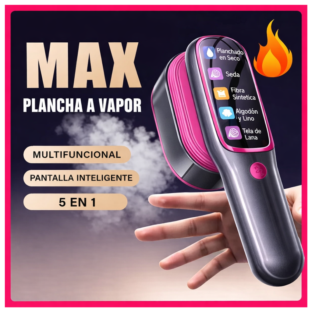 🚀 Plancha de Vapor Portátil Inteligente 5 en 1 – ¡Lista en 13 Segundos!!